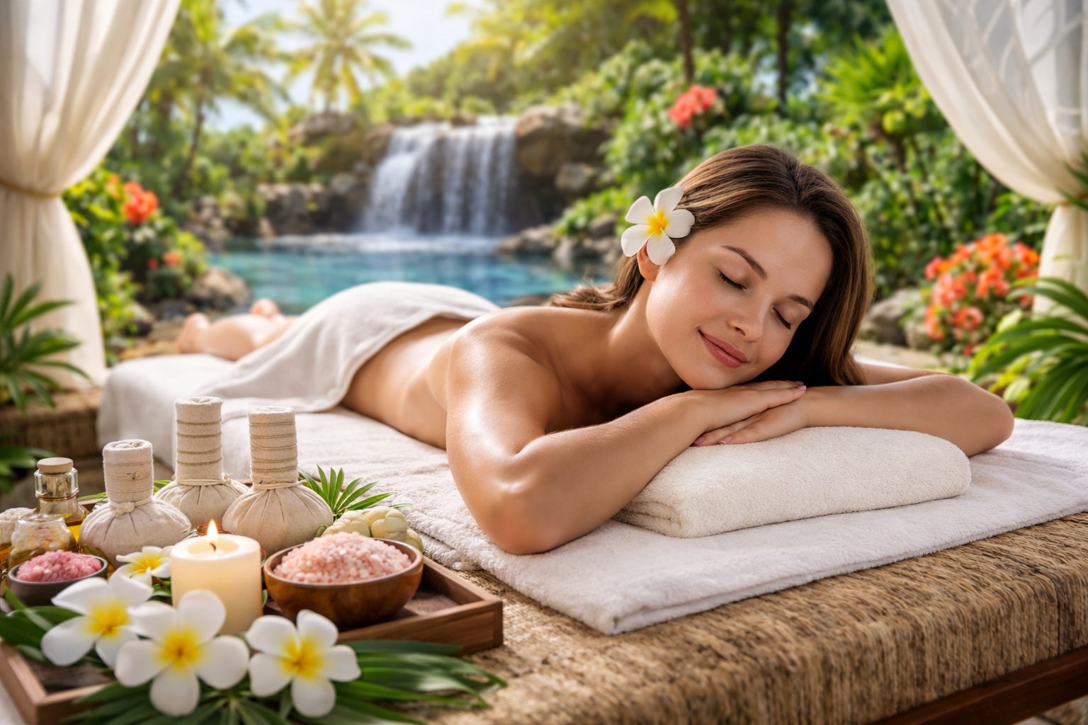Tropical Hawaii massage spa